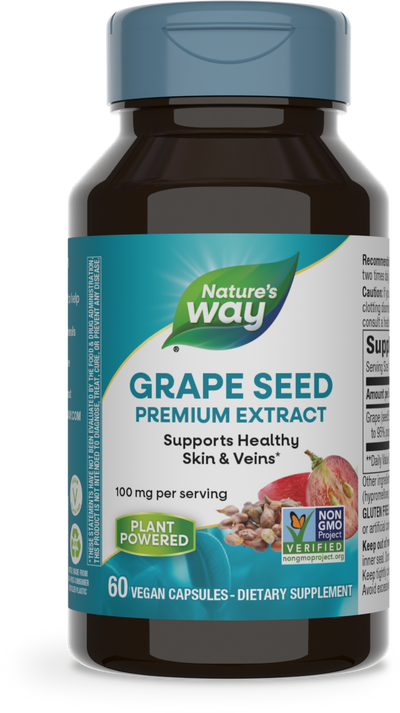 <{%PRIMARY_15352%}>Nature's Way® | Grape Seed Premium Extract, 60 capsules