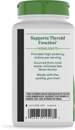 Nature's Way® | Kelp - left side of pack Sku:14508