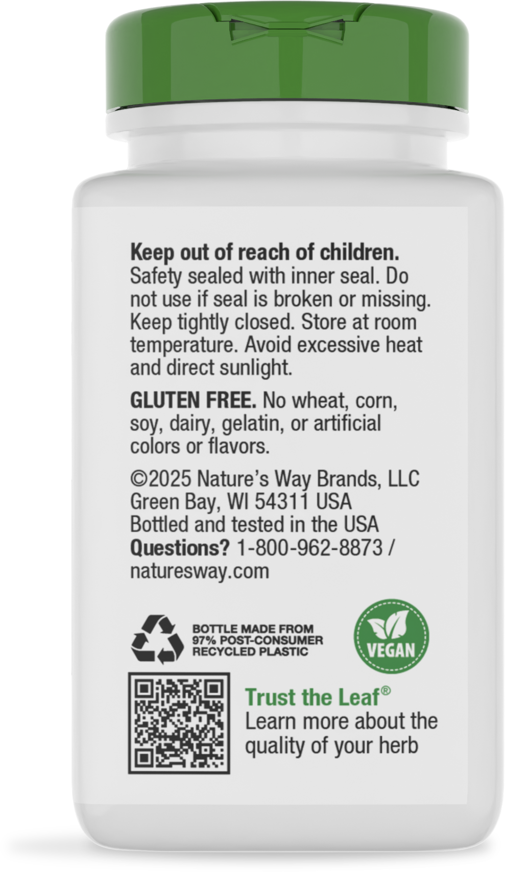 <{%MAIN4_10500%}>Nature's Way® | Black Cohosh Root - back of pack