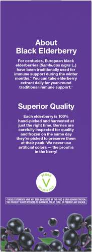 Nature's Way® | Sambucus Traditional Immune Elderberry Syrup - back of pack Sku:15332