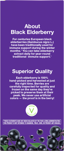 Nature's Way® | Sambucus Traditional Immune Syrup - back of pack Sku:6970