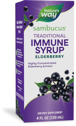 Nature's Way® | Sambucus Traditional Immune Syrup, 4 fl oz (120 ml), Elderberry Sku:6970