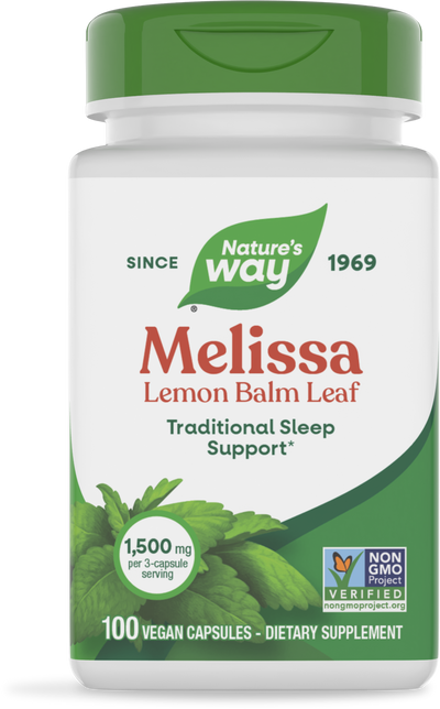 <{%PRIMARY_14650%}>Nature's Way® | Melissa-Lemon Balm Leaf, 100 capsules