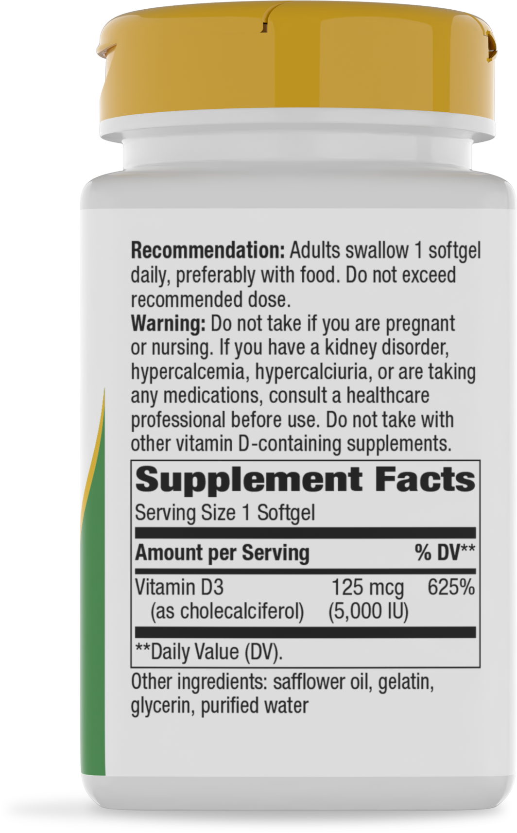 <{%MAIN2_15836%}>Nature's Way® | Vitamin D3 Max - right side of pack