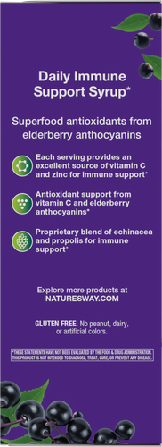 Nature's Way® | Sambucus Immune Elderberry Syrup - left side of pack Sku:15333