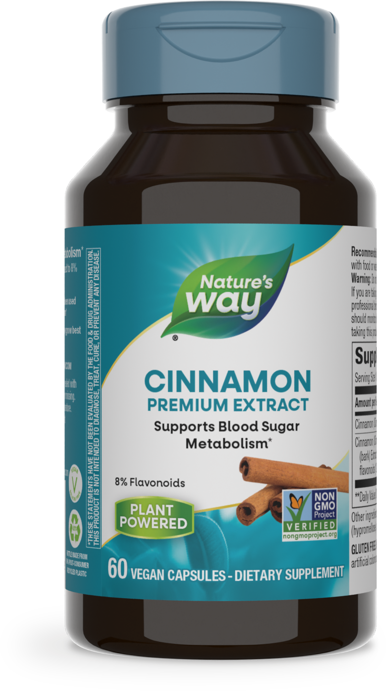 <{%PRIMARY_15492%}>Nature's Way® | Cinnamon Premium Extract, 60 capsules
