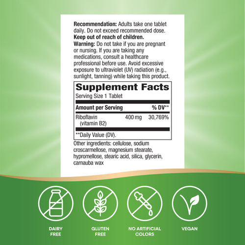 Nature's Way® | Riboflavin Vitamin B2 Sku:16843