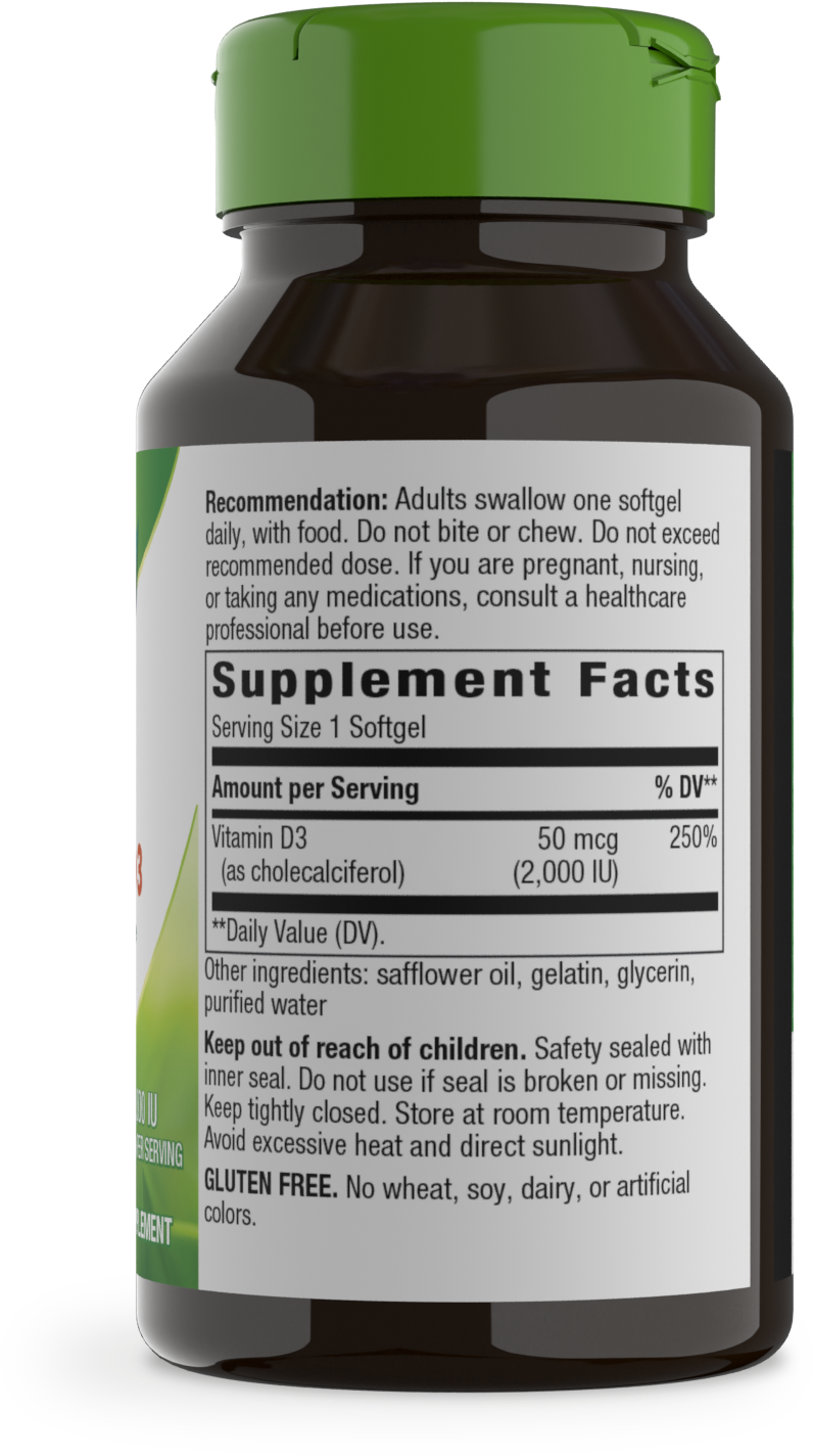 <{%MAIN2_15604%}>Nature's Way® | Vitamin D3 - right side of pack