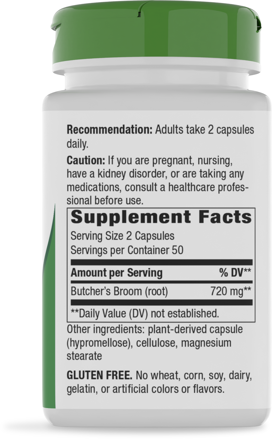 <{%MAIN2_11250%}>Nature's Way® | Butcher's Broom Root - right side of pack