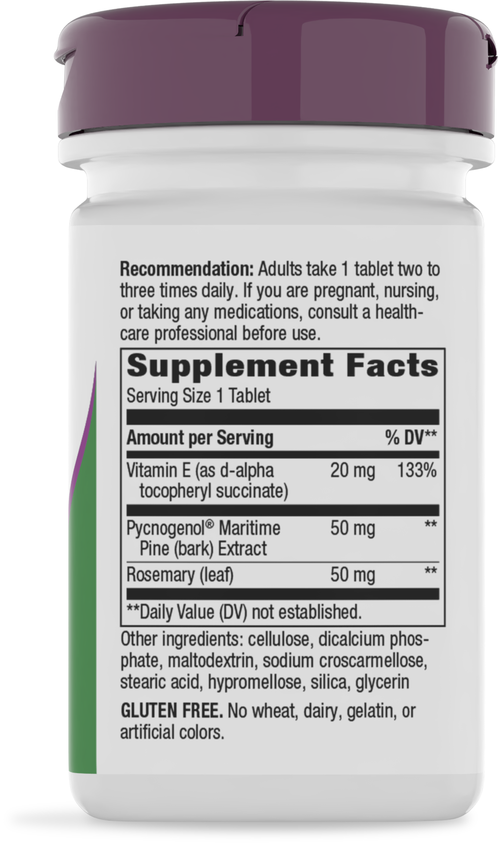 <{%MAIN2_45151%}>Nature's Way® | Pycnogenol Premium Blend - right side of pack