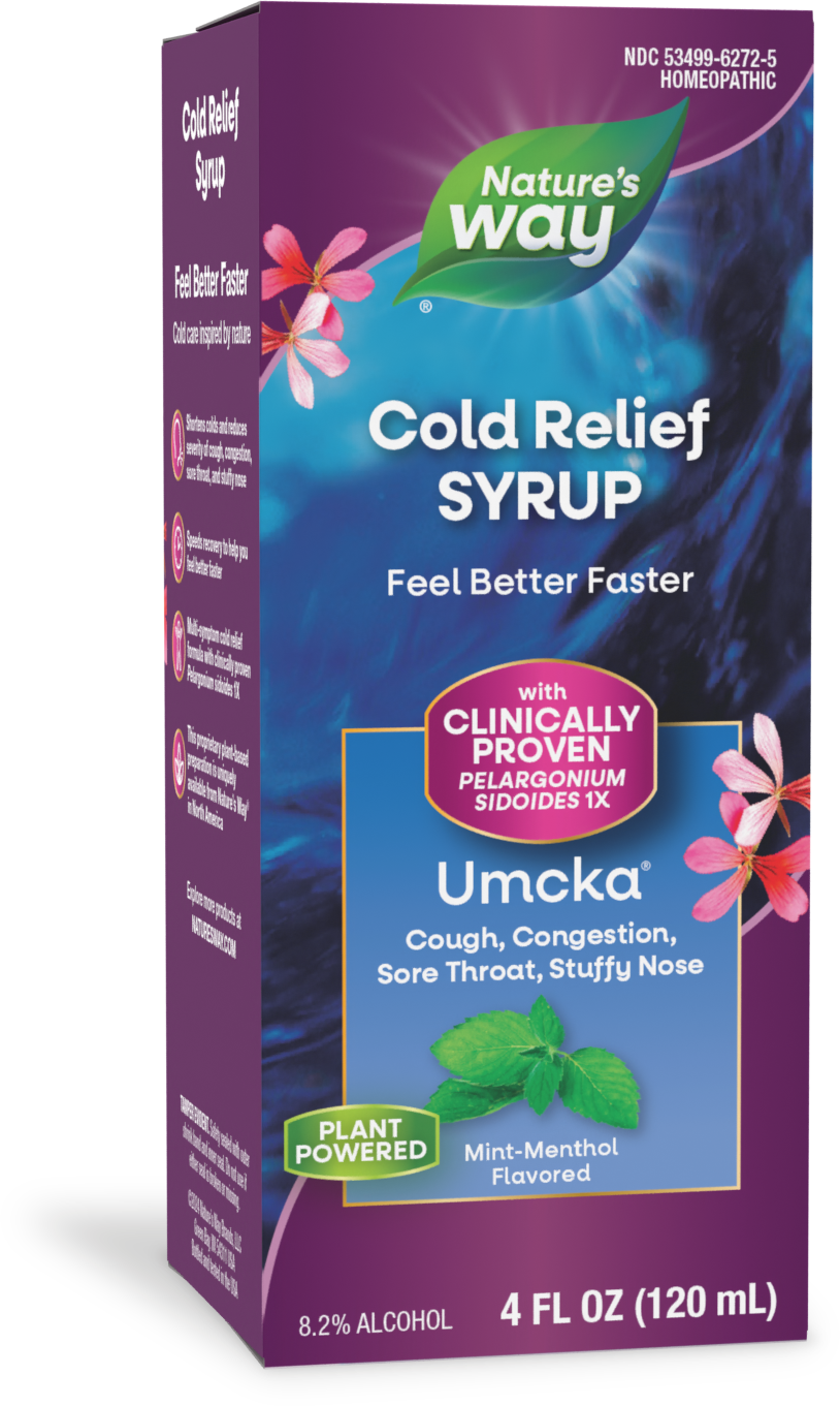 <{%PRIMARY_15272%}>Nature's Way® | Umcka Cold Relief Syrup, 4 fl oz (120 ml), Mint-Menthol