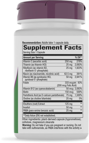 Nature's Way® | B-Stress Formula - right side of pack Sku:40631