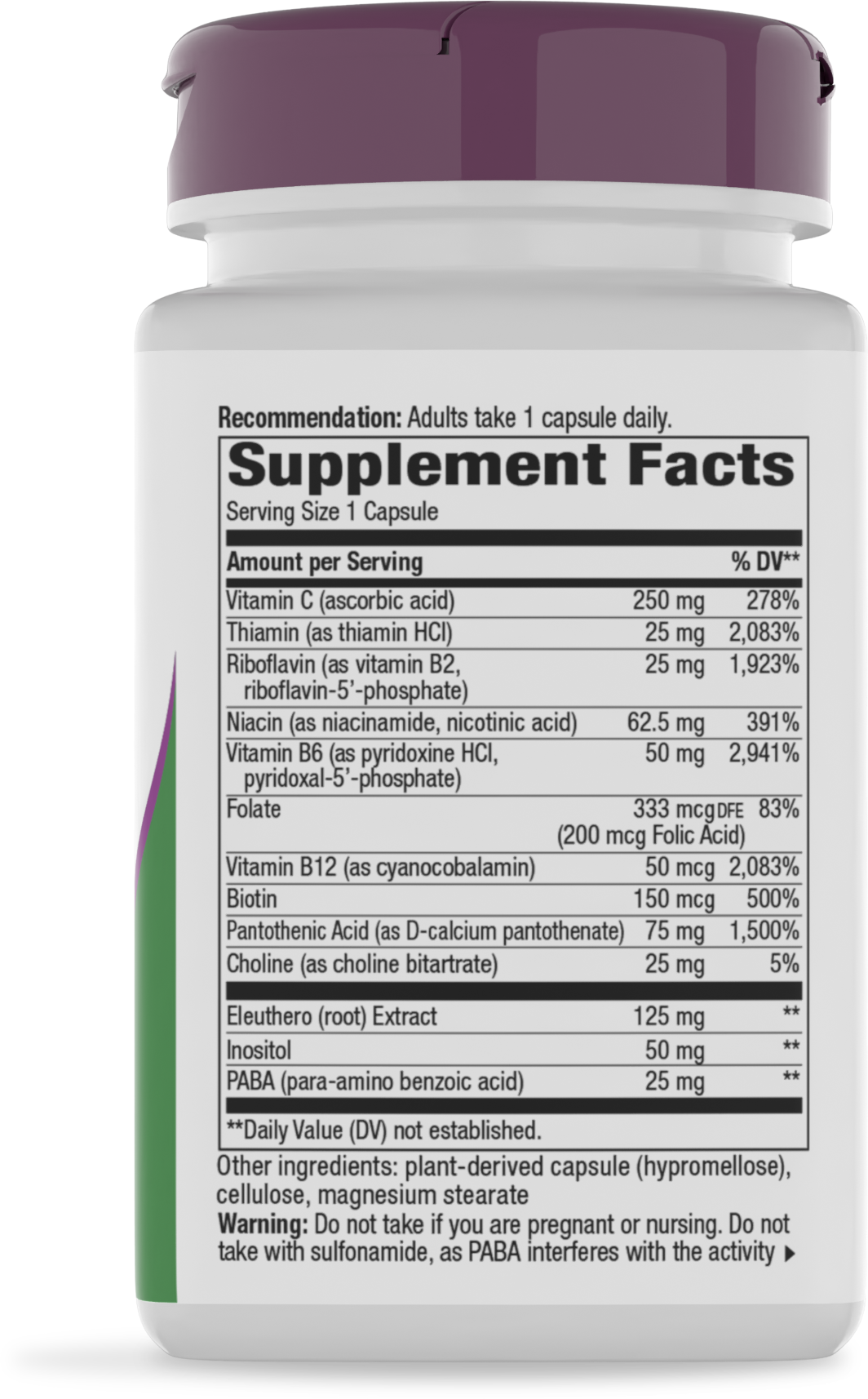 <{%MAIN2_40631%}>Nature's Way® | B-Stress Formula - right side of pack