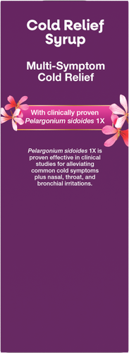 Nature's Way® | Umcka ColdCare Syrup - back of pack Sku:15792