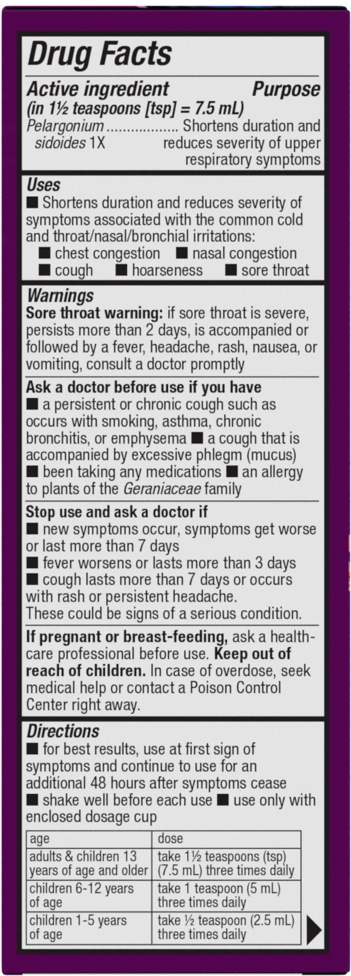 <{%MAIN10_15793%}>Nature's Way® | Umcka Cold Relief Syrup - right side of pack