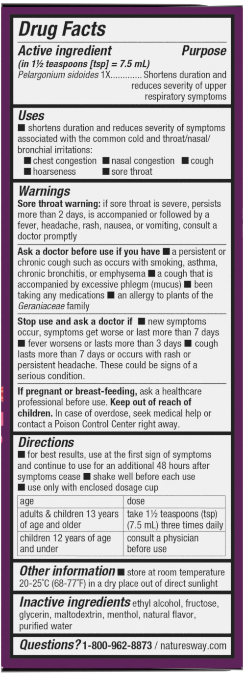 <{%MAIN26_15792%}>Nature's Way® | Umcka ColdCare Syrup - right side of pack