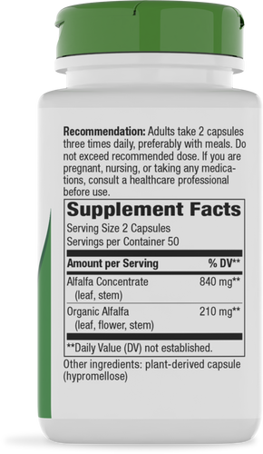 Nature's Way® | Alfa-Max - right side of pack Sku:2011