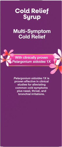 Nature's Way® | Umcka Cold Relief Syrup - back of pack Sku:15272