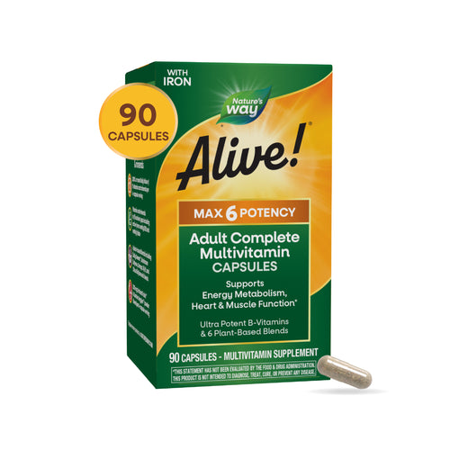Nature's Way® | Alive! Max6 Max Potency Daily Multivitamin Sku:15090