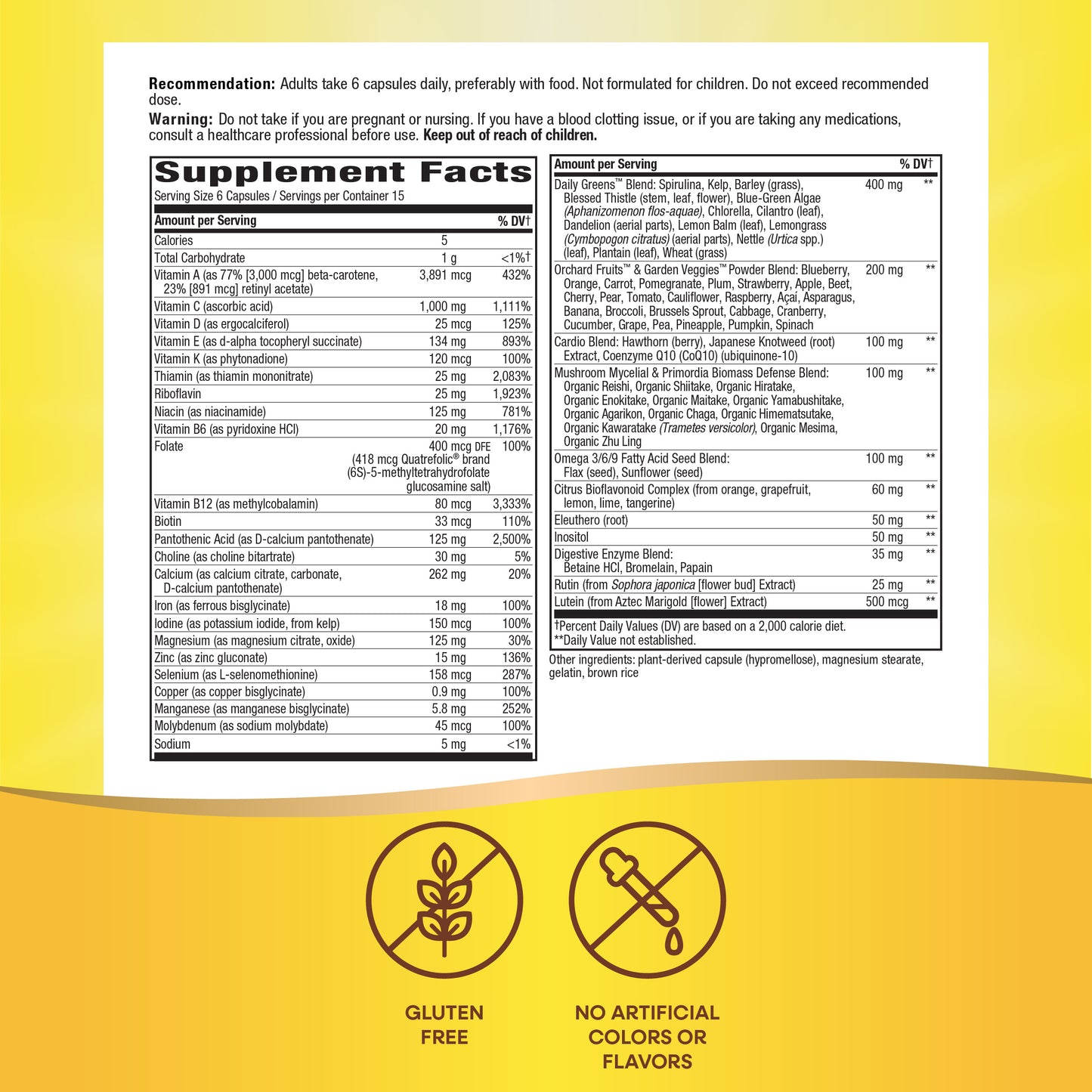 <{%MAIN7_15090%}>Nature's Way® | Alive! Max6 Max Potency Daily Multivitamin