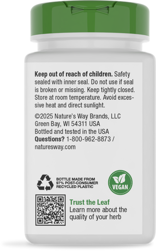 Nature's Way® | Neem Leaf - back of pack Sku:15120