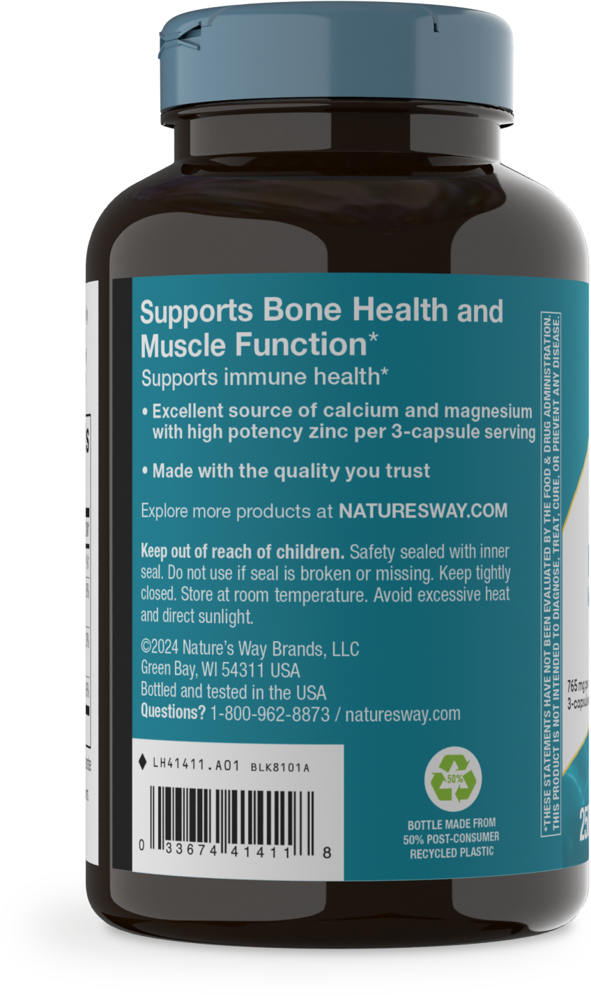 <{%MAIN11_41411%}>Nature's Way® | Calcium-Magnesium-Zinc - left side of pack