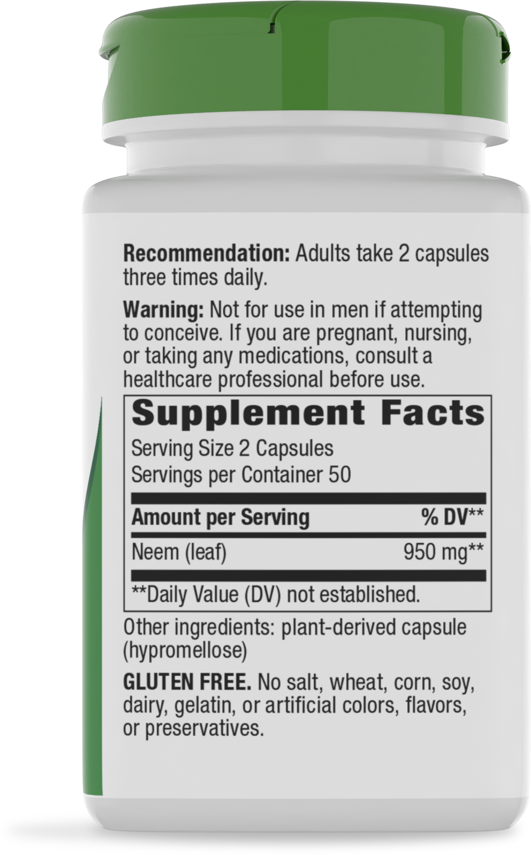 <{%MAIN2_15120%}>Nature's Way® | Neem Leaf - right side of pack