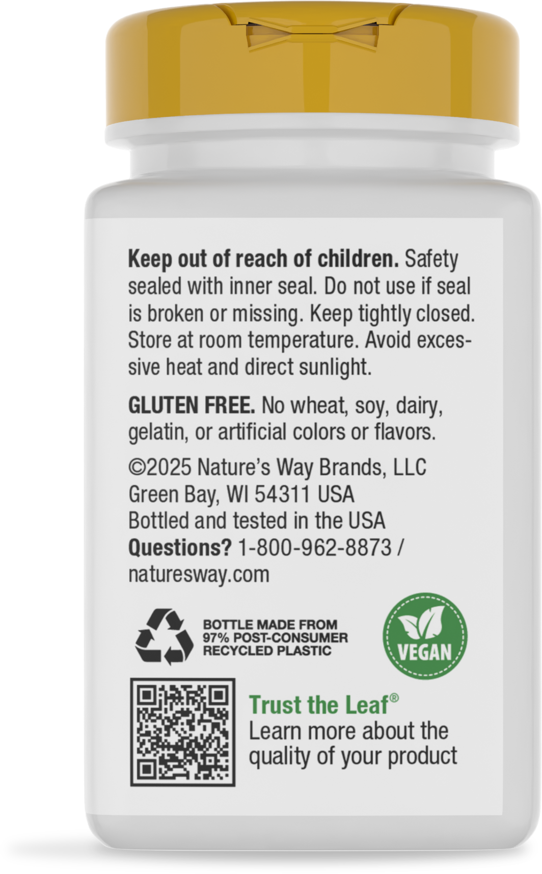 <{%MAIN12_41010%}>Nature's Way® | Calcium Citrate, Carbonate & Malate - back of pack