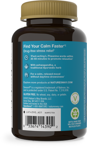 Nature's Way® | Quick Calm Gummy - left side of pack Sku:14390