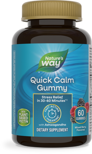 Nature's Way® | Quick Calm Gummy, 60 gummies, Mixed Berry Sku:14390