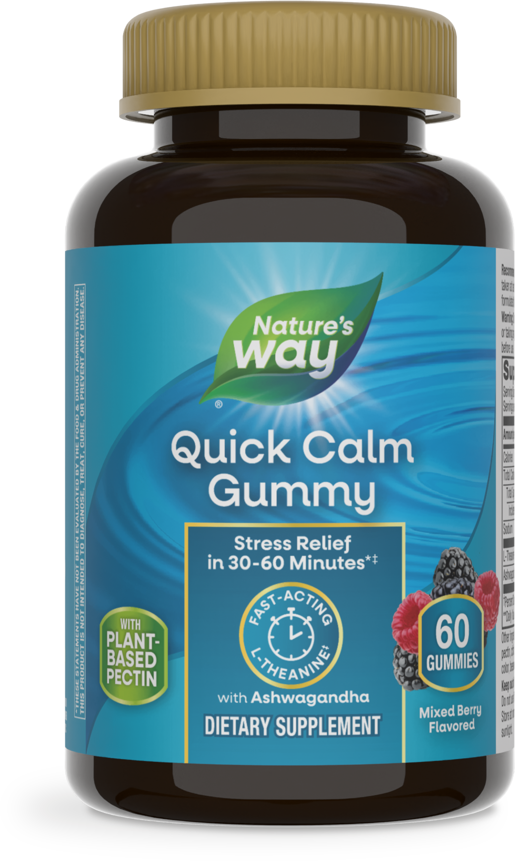 <{%PRIMARY_14390%}>Nature's Way® | Quick Calm Gummy, 60 gummies, Mixed Berry