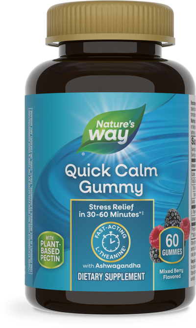 <{%PRIMARY_14390%}>Nature's Way® | Quick Calm Gummy, 60 gummies, Mixed Berry