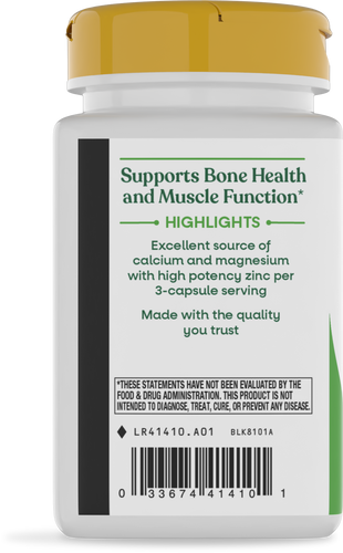 Nature's Way® | Calcium-Magnesium-Zinc - left side of pack Sku:41410