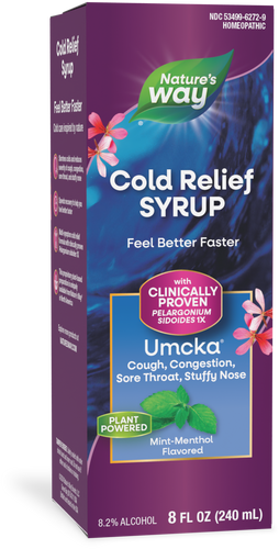 Nature's Way® | Umcka ColdCare Syrup, 8 fl oz (240 ml), Mint-Menthol Sku:15792