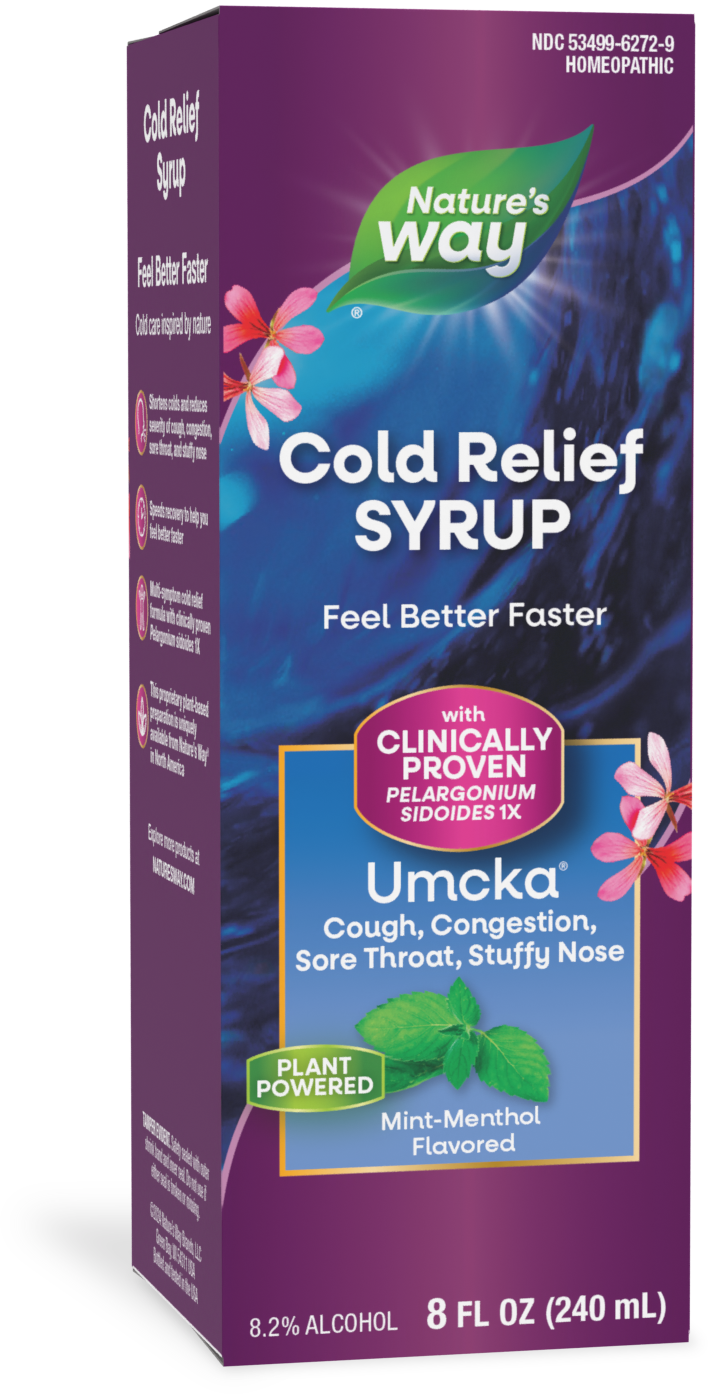 <{%PRIMARY_15792%}>Nature's Way® | Umcka ColdCare Syrup, 8 fl oz (240 ml), Mint-Menthol