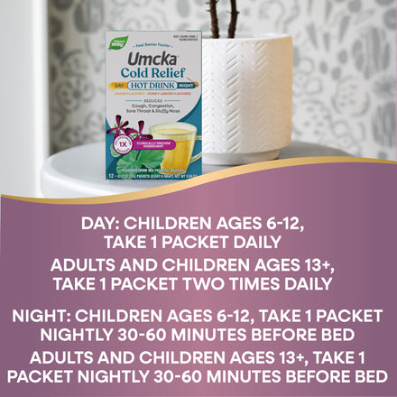 Umcka Cold Relief Hot Drink Supplement Facts