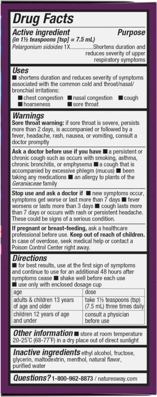 <{%MAIN18_15272%}>Nature's Way® | Umcka Cold Relief Syrup - right side of pack