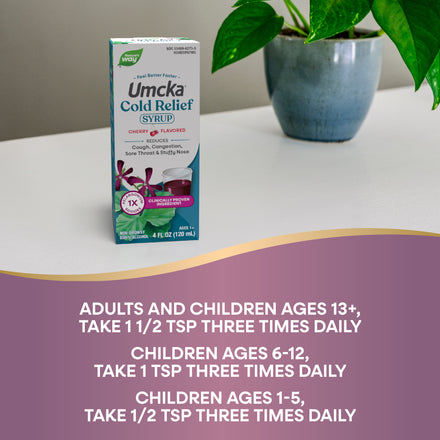 Umcka Cold Relief Syrup Supplement Facts