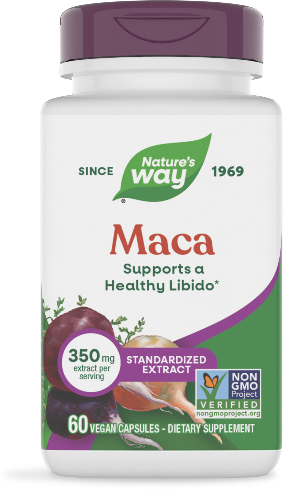 <{%PRIMARY_64200E%}>Nature's Way® | Maca Standardized Extract, 60 capsules