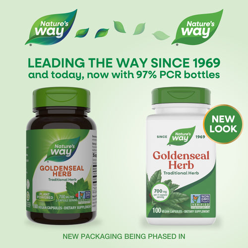 Nature's Way® | Goldenseal Herb - package updates old to new Sku:13700