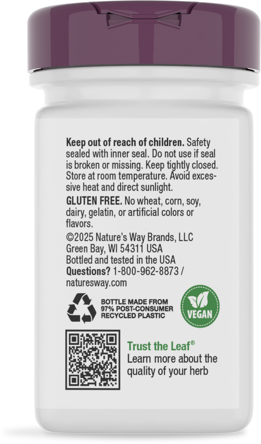 <{%MAIN11_14320%}>Nature's Way® | Grape Seed Standardized Extract - back of pack
