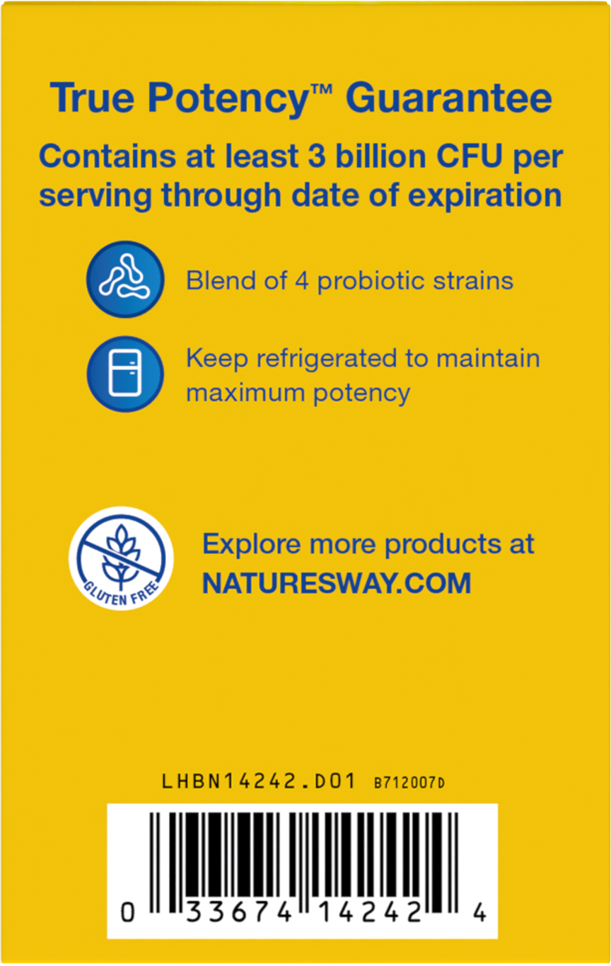 <{%MAIN11_14242%}>Nature's Way® | Primadophilus Kids Probiotic Chewables - back of pack