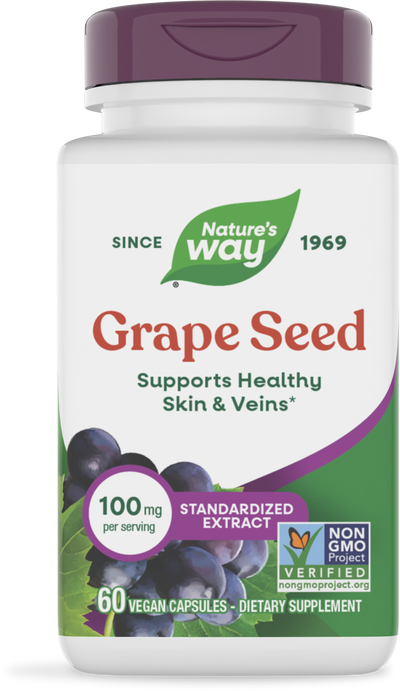 <{%PRIMARY_15352E%}>Nature's Way® | Grape Seed Standardized Extract, 60 capsules