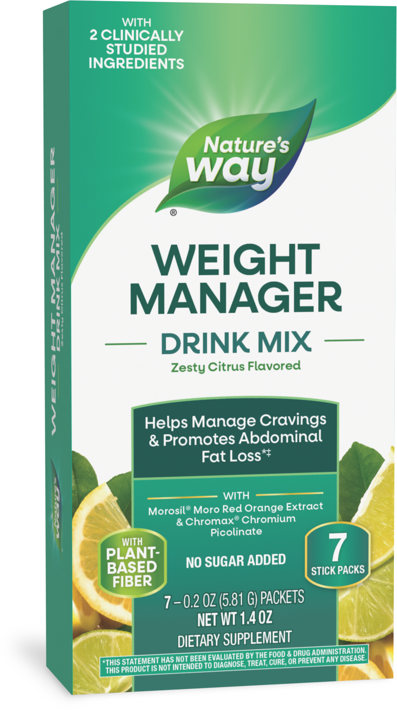 <{%PRIMARY_14987%}>Nature's Way® | Weight Manager Drink Mix, 7 drink mixes, Zesty Citrus