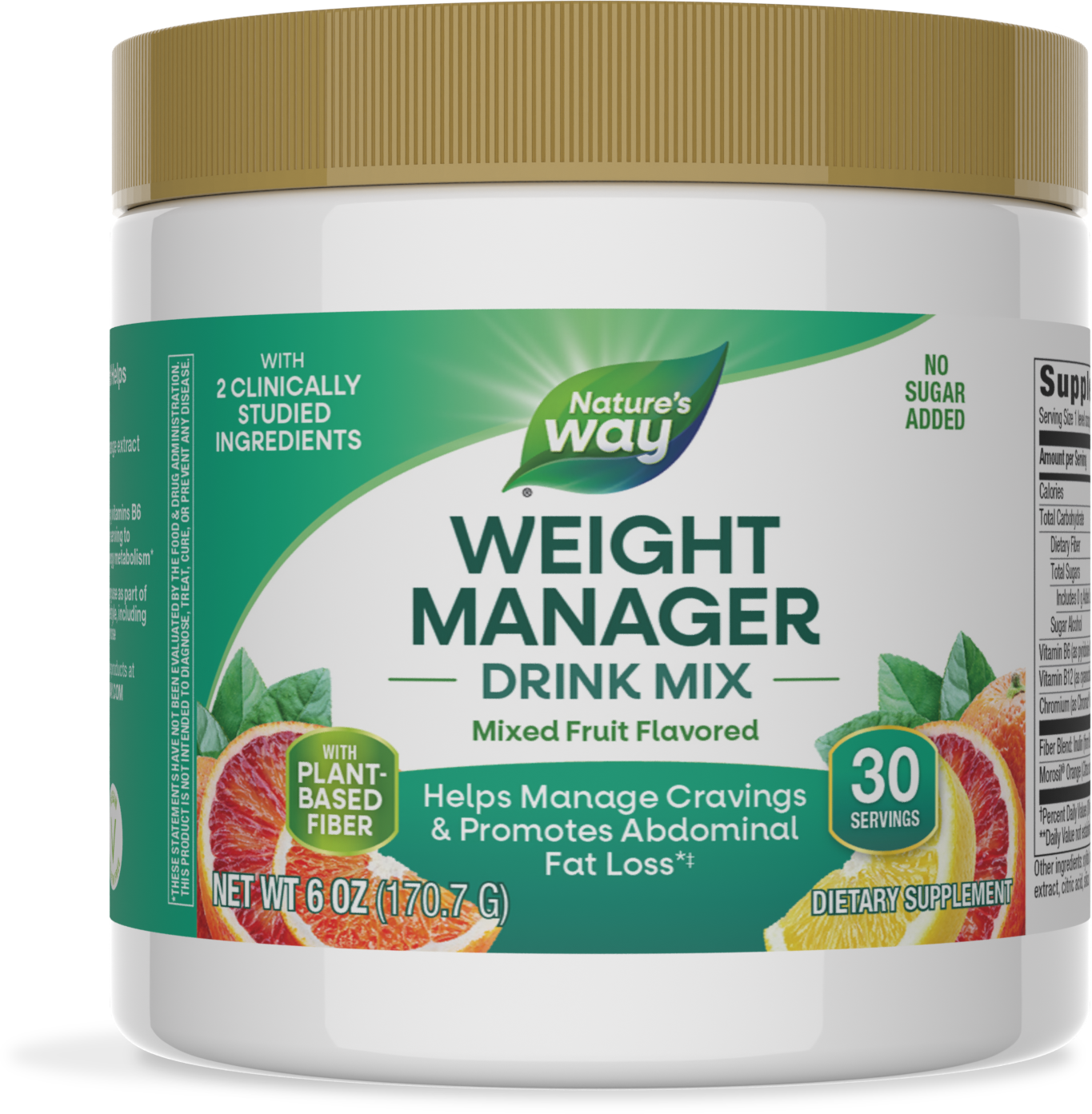 <{%PRIMARY_14986%}>Nature's Way® | Weight Manager Drink Mix Powder, 6 oz (170 g), Mixed Fruit