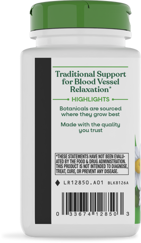 Nature's Way® | Feverfew Herb - left side of pack Sku:12850