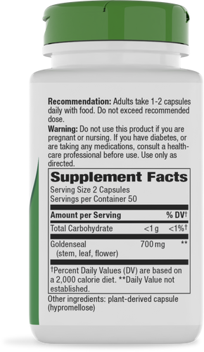 Nature's Way® | Goldenseal Herb - right side of pack Sku:13700