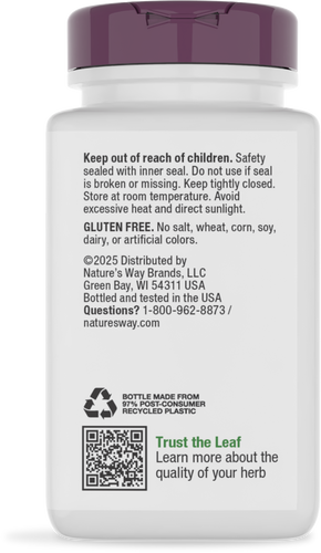 Nature's Way® | Saw Palmetto - back of pack Sku:62800