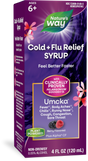 <{%PRIMARY_15148E%}>Nature's Way® | Umcka Cold+Flu Relief Syrup, 4 fl oz (120 ml), Berry