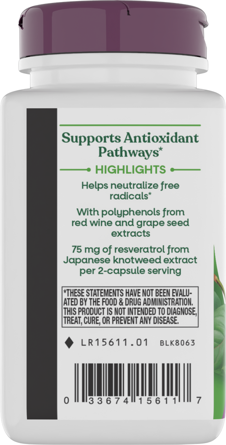 <{%MAIN3_15611%}>Nature's Way® | Resveratrol - left side of pack